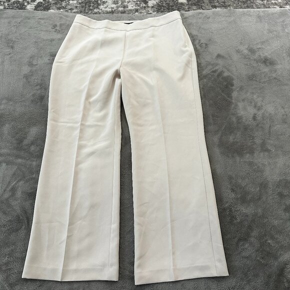 Ann Taylor Pants - Ann Taylor The Side Zip Pant in Fluid Crepe Wide Leg Trousers Curvy Women's 18